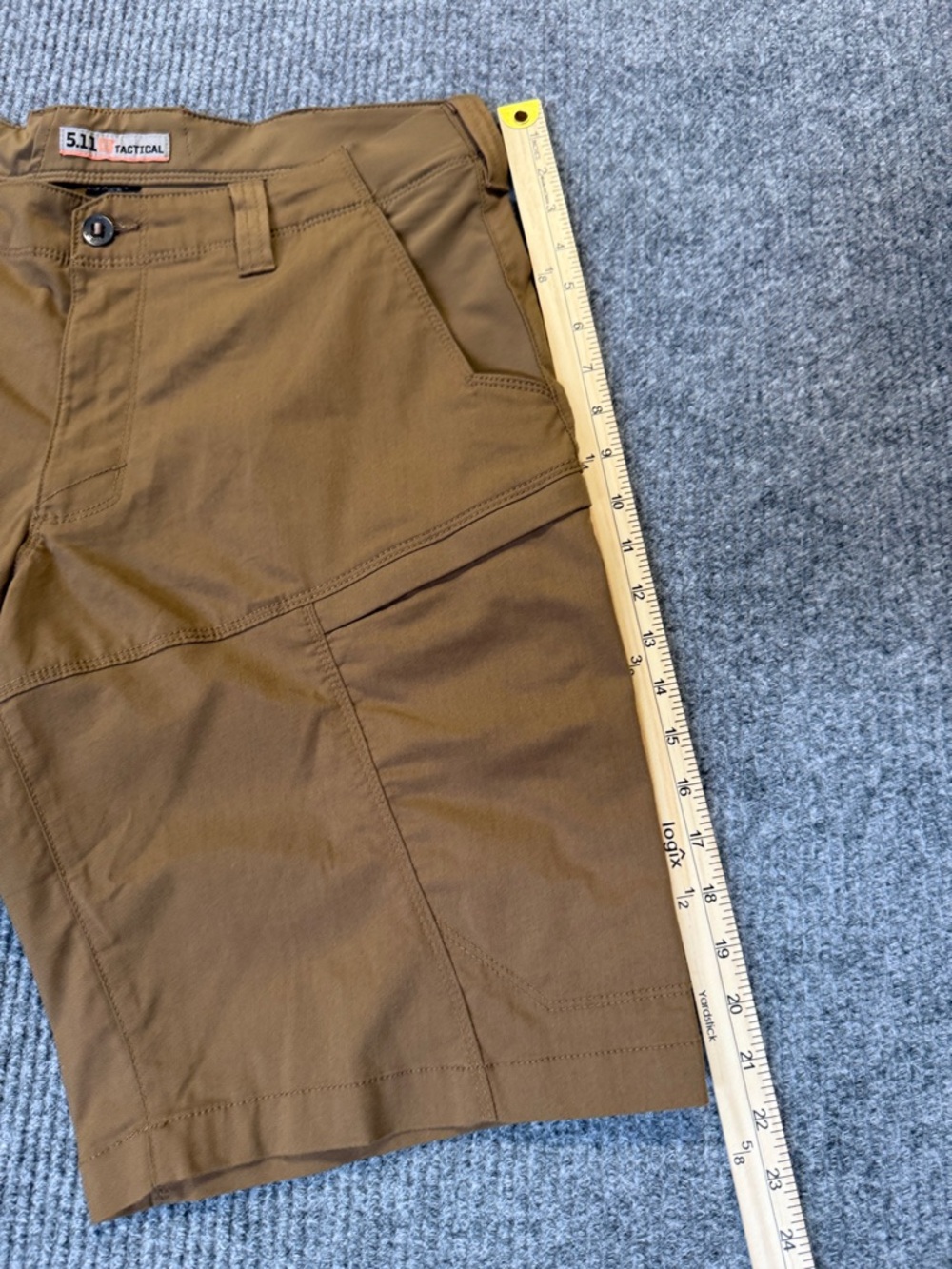 5.11 Apex Men's Tactical Battle Brown 10 Pockets Cargo Shorts 36 Waist - Picture 11 of 14